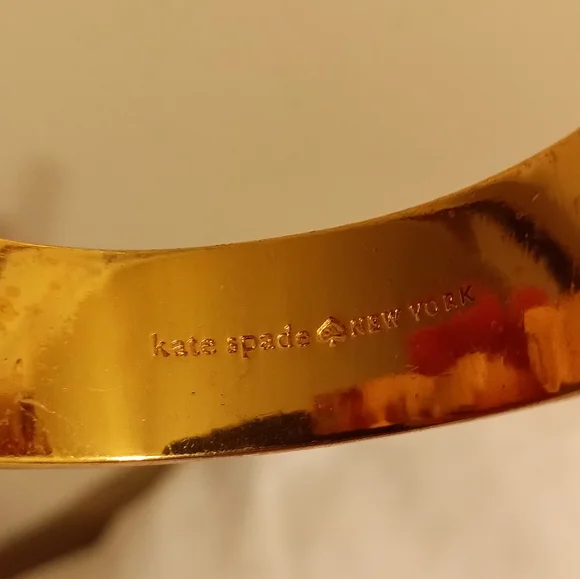 Kate Spade Garden Grove Hinge orange and rinestone bracelet - Picture 5 of 5